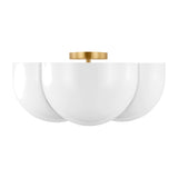 Cheverny Large Semi-Flush Mount LIGHTING - flush mount Visual Comfort Burnished Brass
