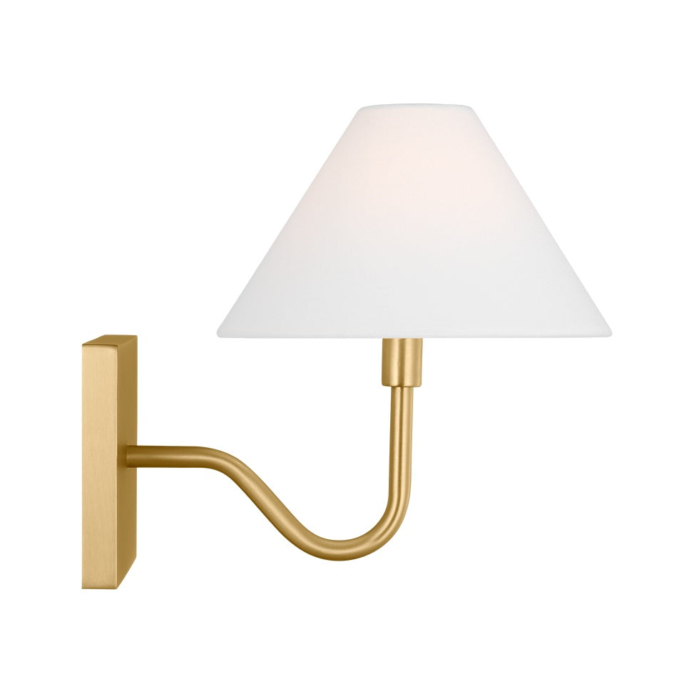 Eldon Small Sconce LIGHTING - sconce Visual Comfort Satin Brass