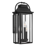 Wellsworth Small Lantern LIGHTING - outdoor fixture Visual Comfort Textured Black