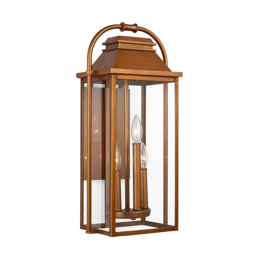 Wellsworth Medium Lantern LIGHTING - outdoor fixture Visual Comfort Natural Copper