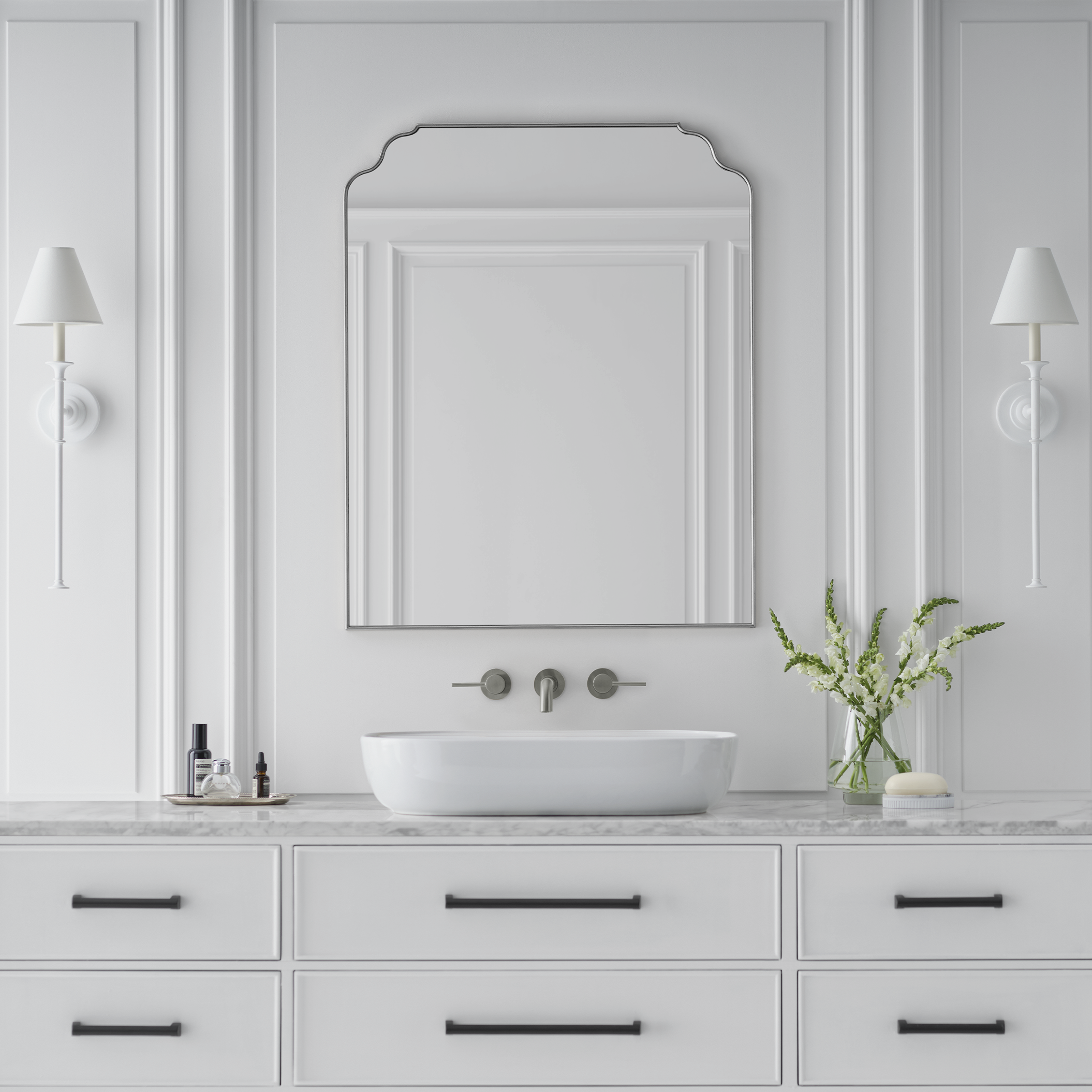 Piaf Large Tail Sconce LIGHTING - sconce Visual Comfort