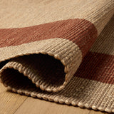 Leanne Ford x Loloi Weatherstaff Natural / Brick Rug