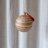 Round Paper Mache Ornament with Tassel CHRISTMAS 2023 Creative Co-op (DYA) No. 2