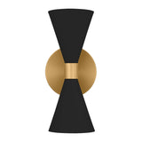 Albertine Large Sconce LIGHTING - sconce Visual Comfort Midnight Black