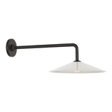 Ponce 9" Articulating Sconce LIGHTING - sconce Visual Comfort Modern Iron White Glass
