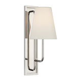 Rui Sconce LIGHTING - sconce Visual Comfort Polished Nickel 3" x 5" x 5.75" Linen