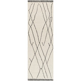 Arkell Cream/Black Rug 0-RUGS - wool Surya