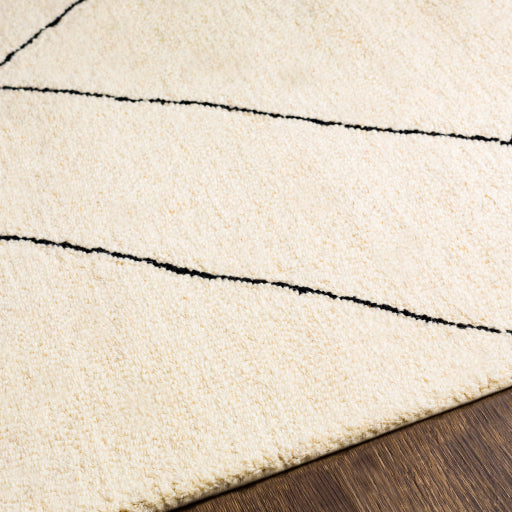 Arkell Cream/Black Rug 0-RUGS - wool Surya