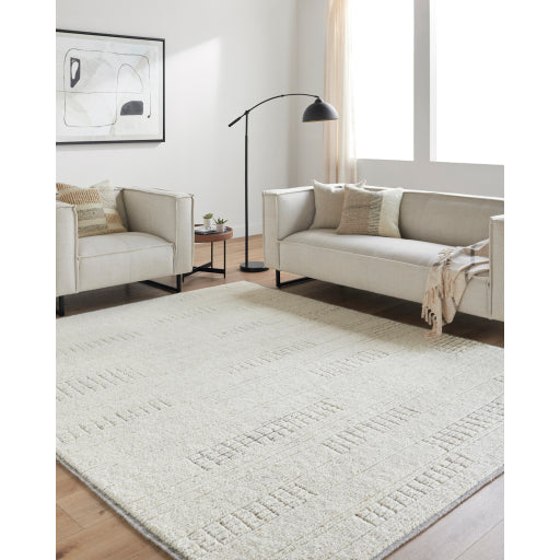 Becki Owens Davey Cream / Charcoal Rug 0-RUGS - wool Surya