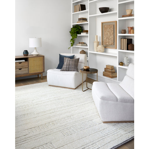 Becki Owens Davey Cream / Charcoal Rug 0-RUGS - wool Surya