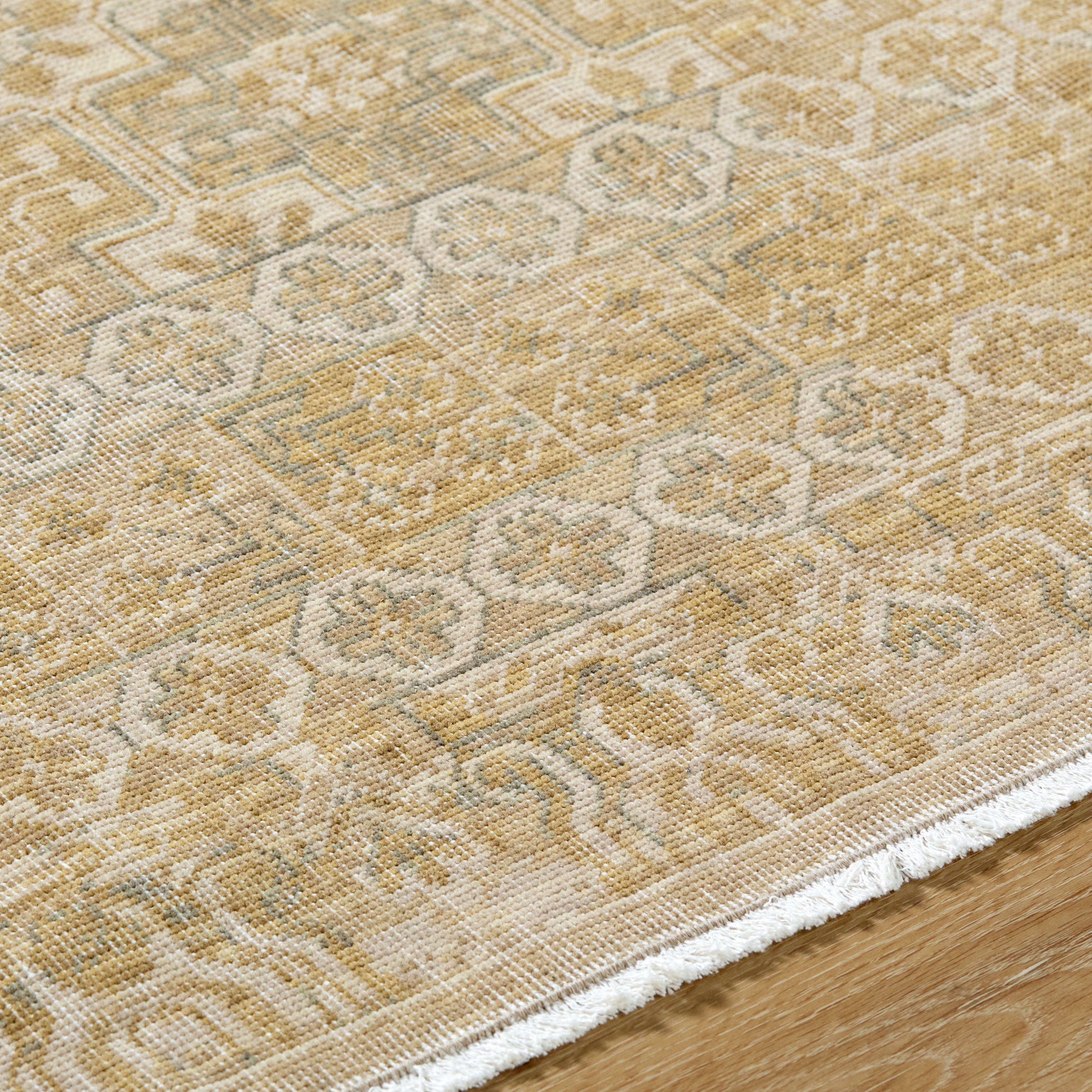 renaissance BORI-2303 Light Beige, Tan, Taupe Rug - Rug & Weave
