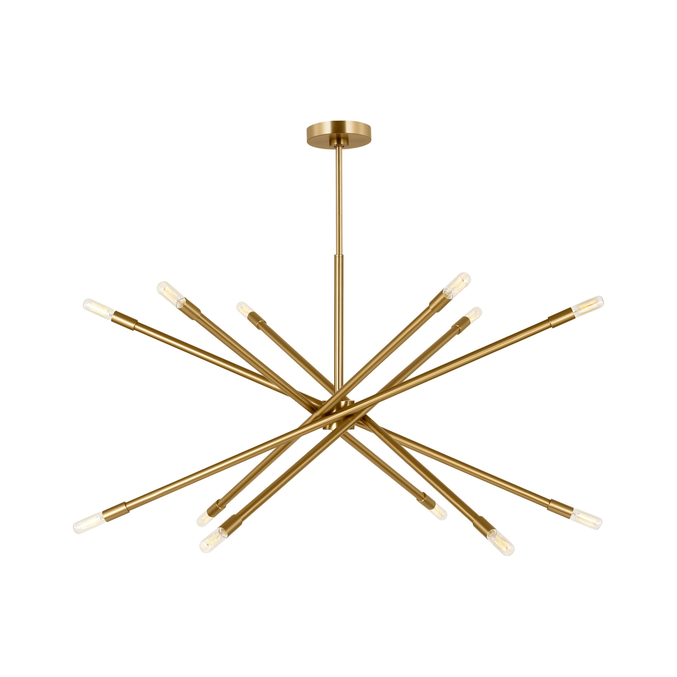 Eastyn Large Chandelier LIGHTING - chandelier Visual Comfort Burnished Brass