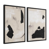 "Ecru & Ink" Framed Canvas Set ARTWORK - framed art Renwil