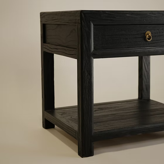 Sutton Reclaimed Wood Nightstand 5-VINTAGE-nightstand Hauer Market