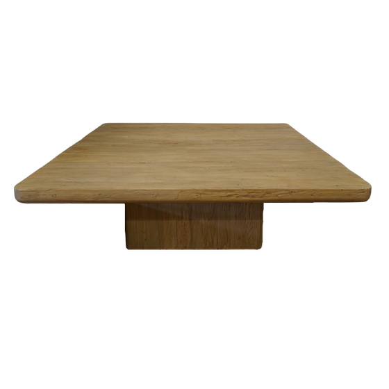 Milo Reclaimed Square Wood Coffee Table 4 - b - FURNITURE - coffee table - round Hauer Market