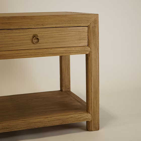 Sutton Reclaimed Wood Nightstand 5-VINTAGE-nightstand Hauer Market