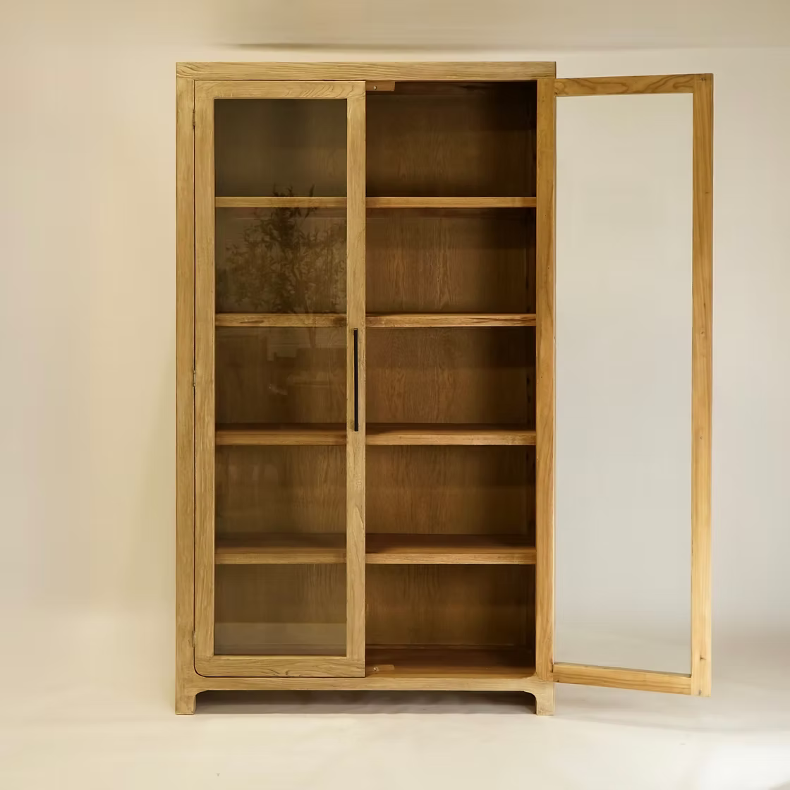 Rue Reclaimed Wood Glass Cabinet 7 - FURNITURE - bookcase/cabinet Hauer Market