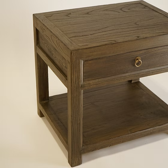 Sutton Reclaimed Wood Nightstand 5-VINTAGE-nightstand Hauer Market