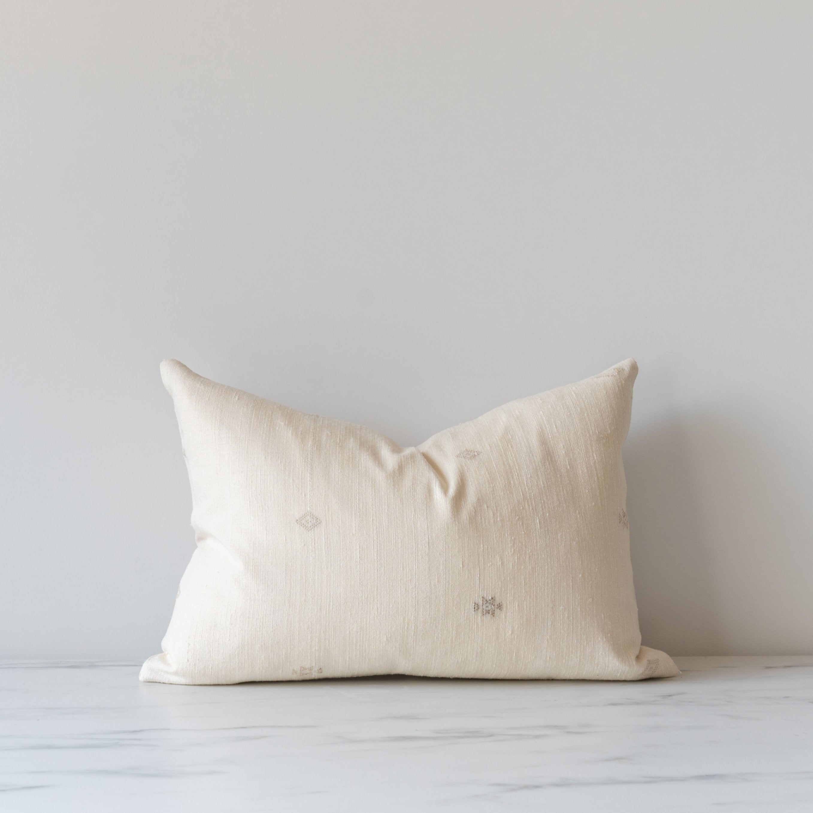 Cream Tussar Pillow Cover 1 - PILLOWS - Tussar - neutral Rug & Weave Pillows