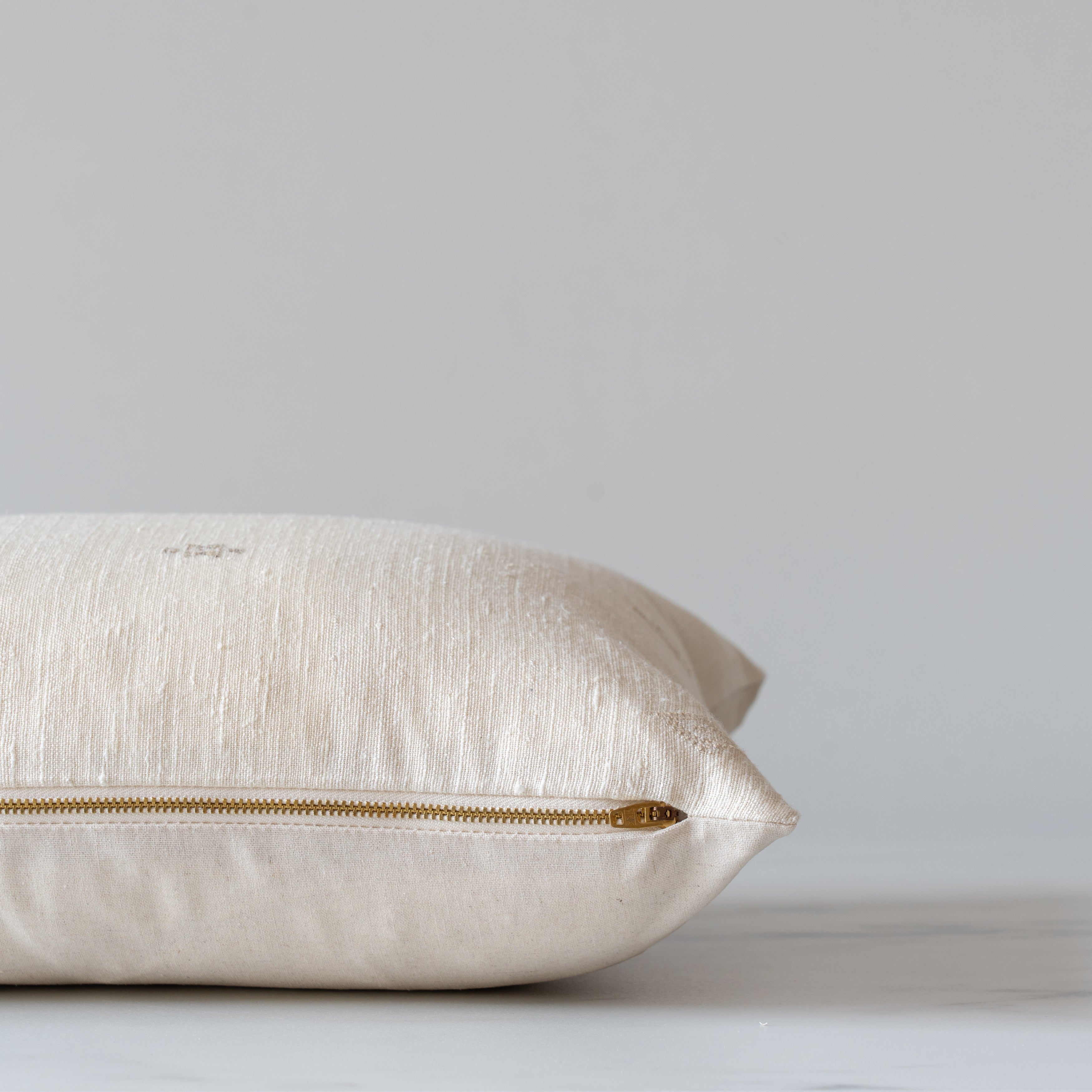 Cream Tussar Pillow Cover 1 - PILLOWS - Tussar - neutral Rug & Weave Pillows