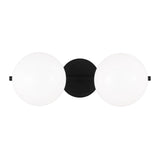 Lune 2-Light Vanity Sconce LIGHTING - vanity Visual Comfort Aged Iron