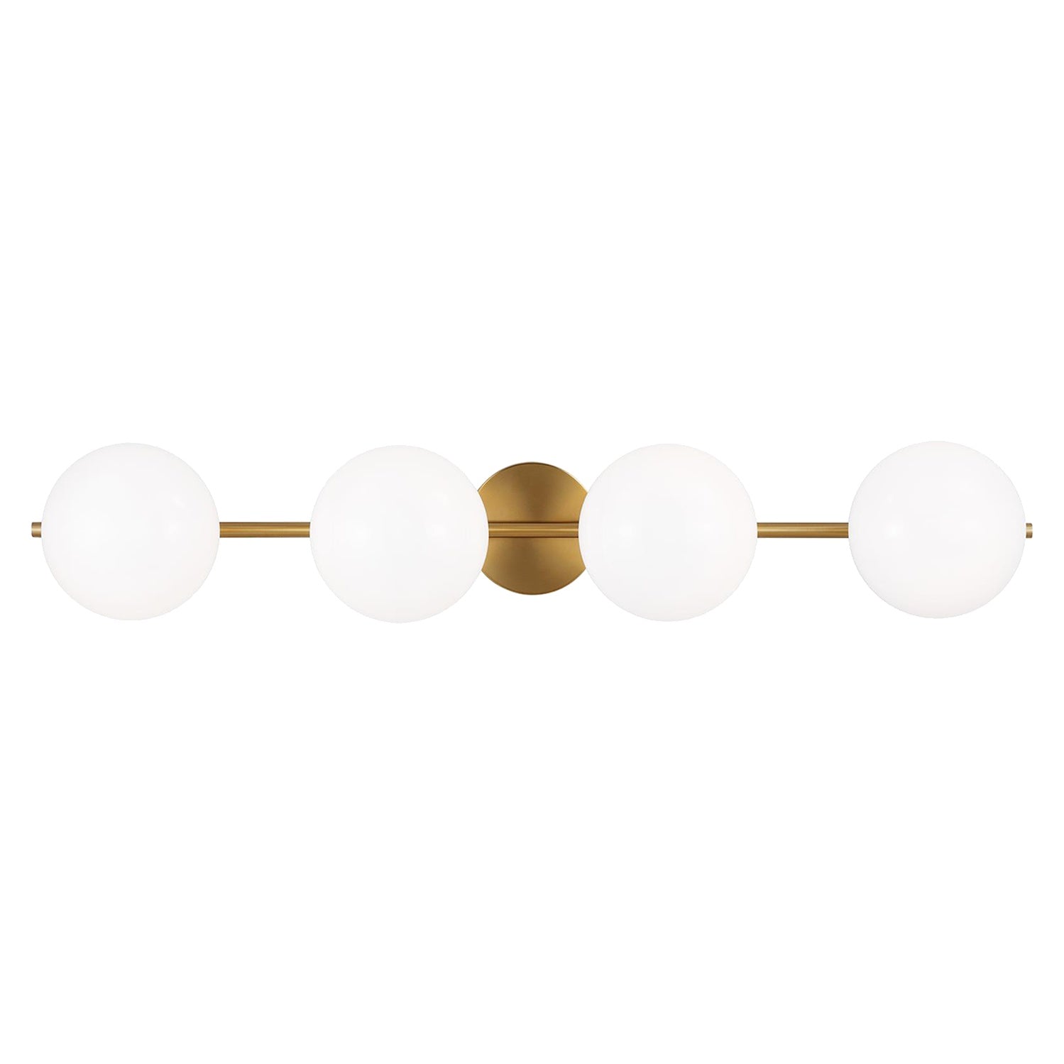 Lune 4-Light Vanity Sconce LIGHTING - vanity Visual Comfort Burnished Brass