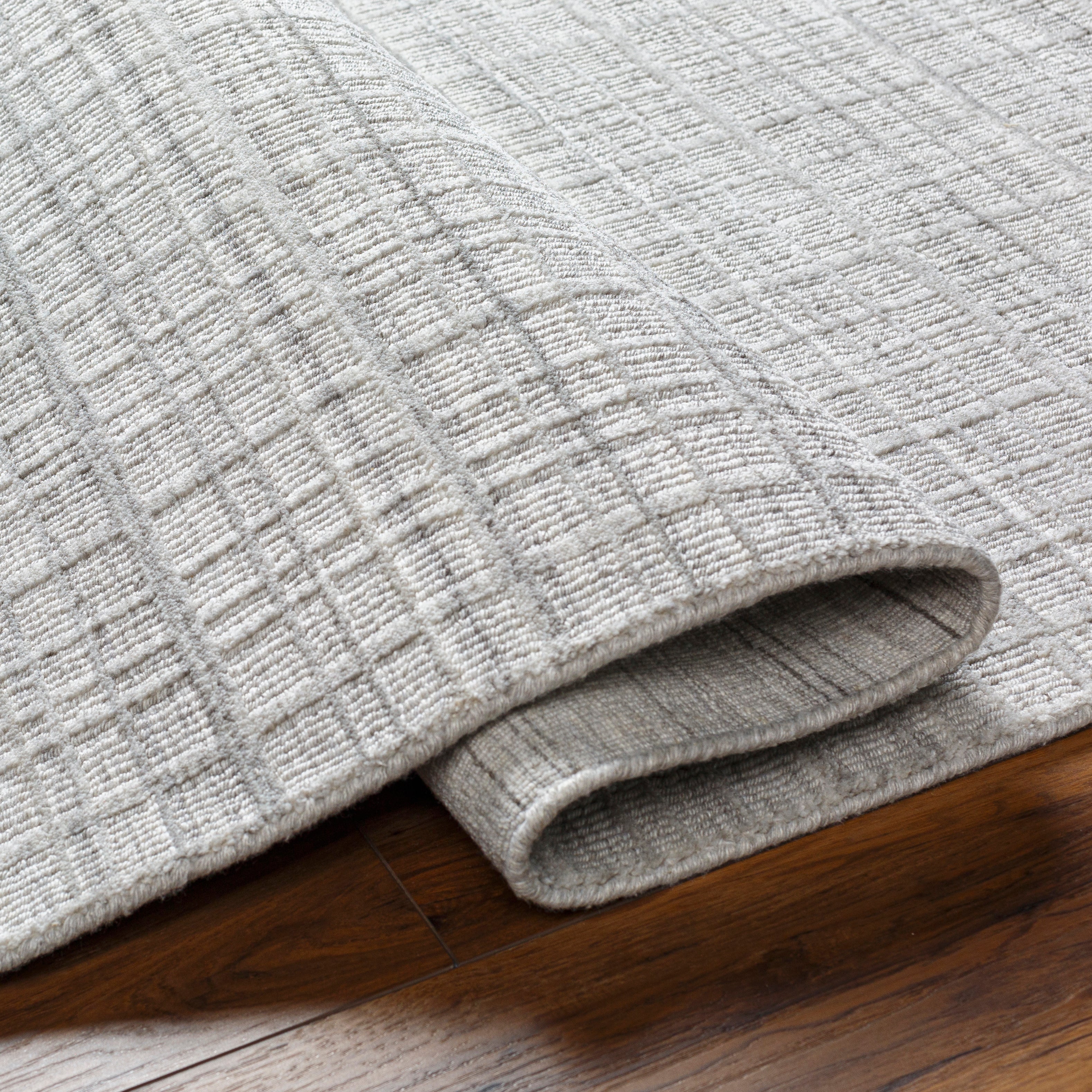 Fresco Silver Hand Loomed Rug RUGS - synthetic Surya