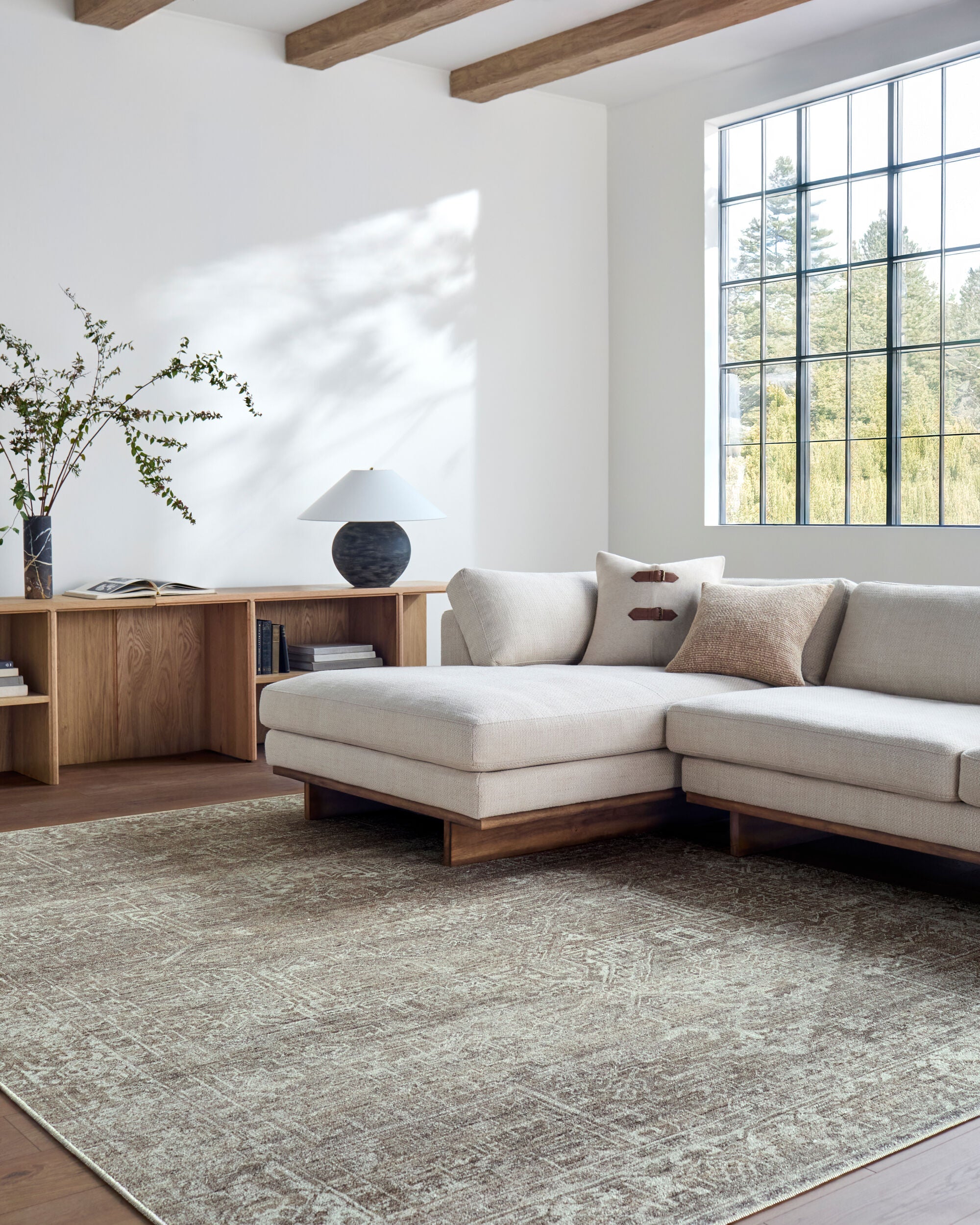 Collins Avenue Mocha / Olive Rug RUGS - synthetic Surya