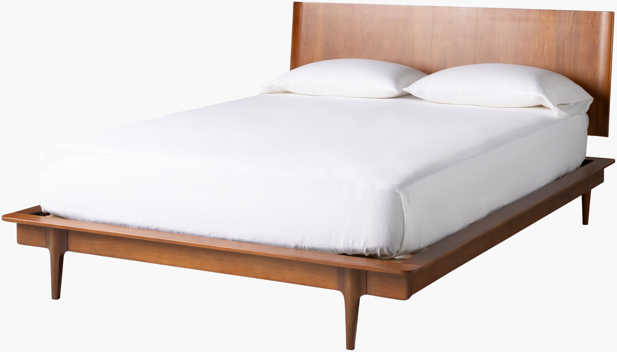 Grande Wood Bed FURNITURE - wood bed Surya