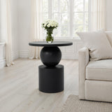 Paola Side TableBlack FURNITURE - side table Renwil