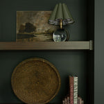 Giorgio Crystal Mini Lamp (Natural Brass with Green Scalloped Shade) Mini Lamps Regina Andrew