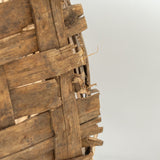 Antique French Basket VINTAGE - basket Rug & Weave