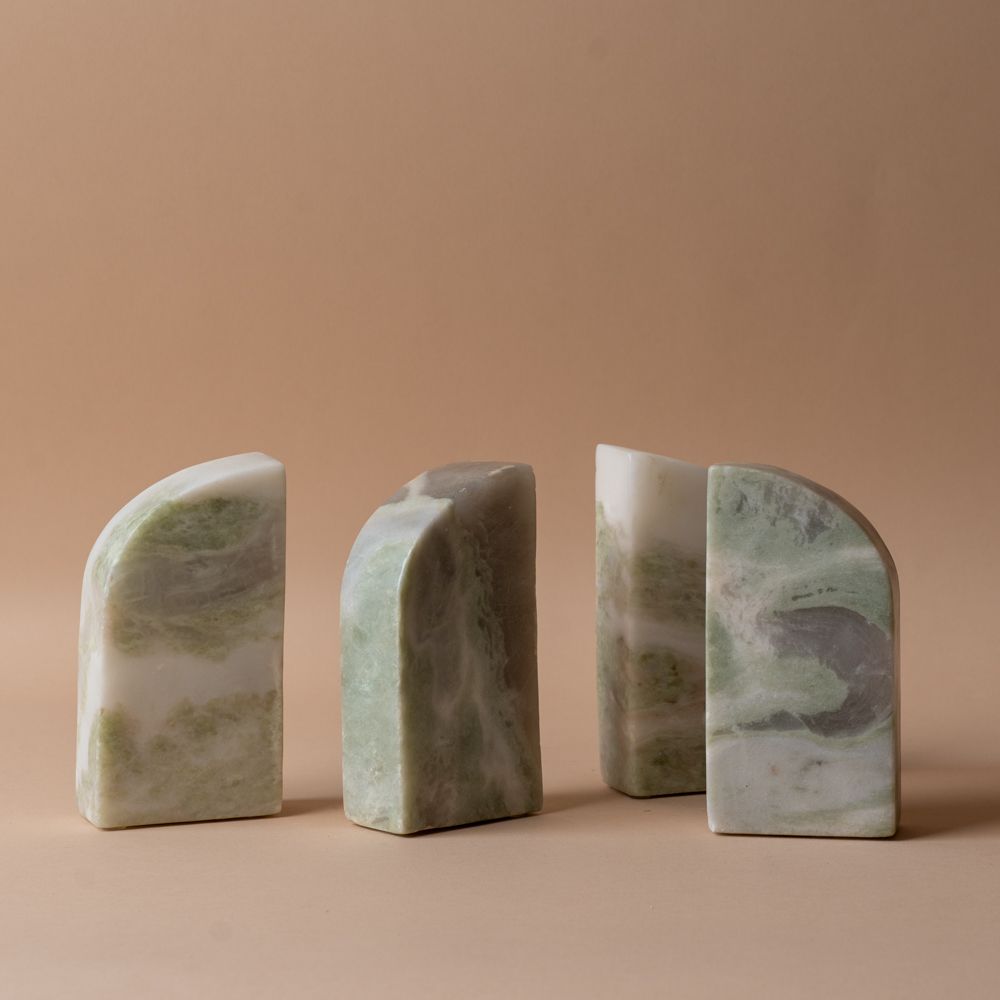 Green Marble Bookends bookends Creative Co-op (DYA)