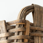 Antique French Basket VINTAGE - basket Rug & Weave