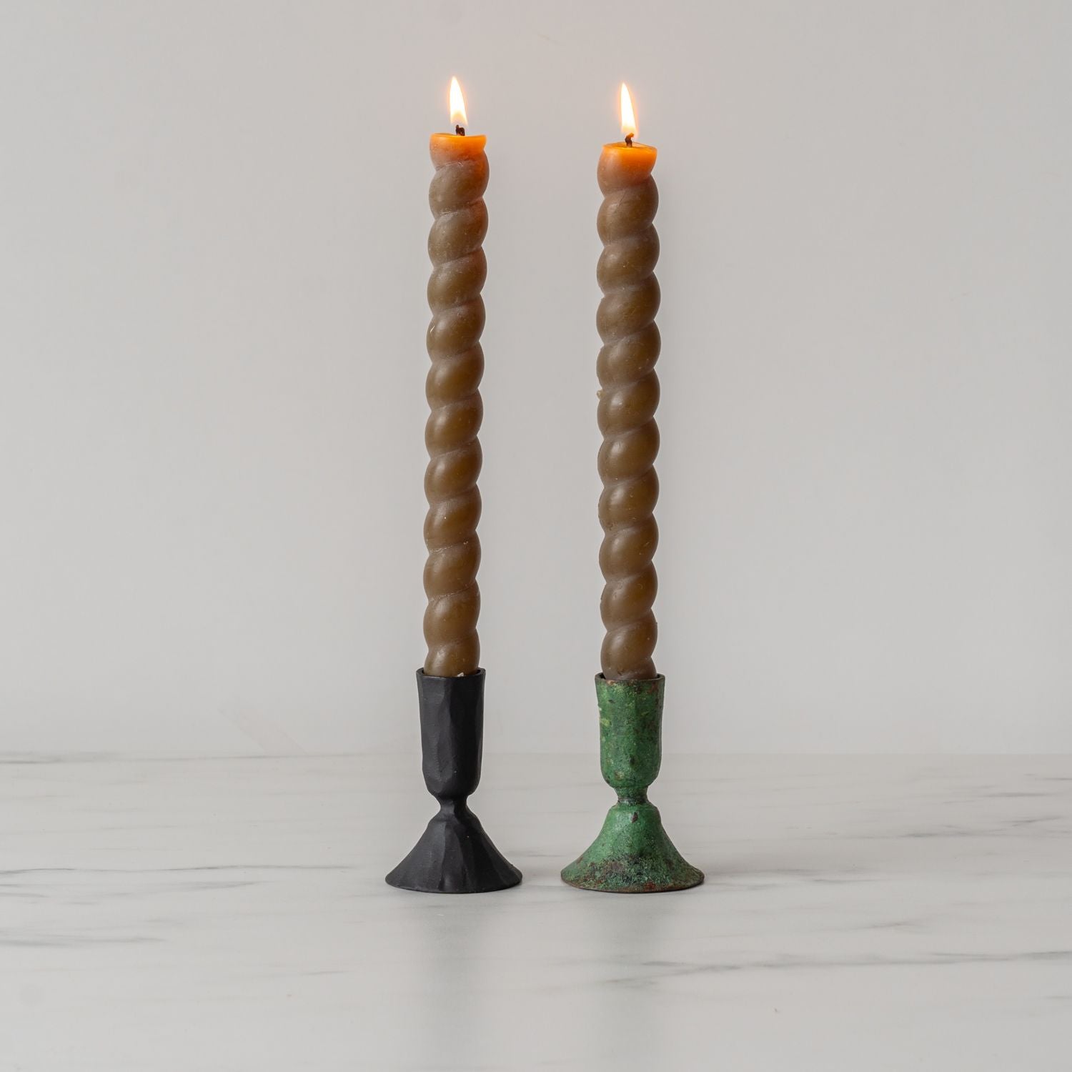 Forged Iron Candlestick Holder - Black candle holder Bohemia Design (Faire)