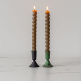 Forged Iron Candlestick Holder - Black candle holder Bohemia Design (Faire)