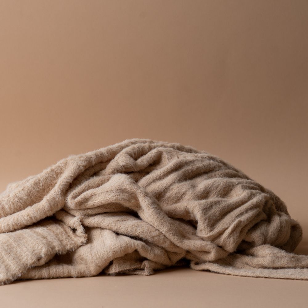 Cappuccino Plush Throw Blanket blanket Indaba