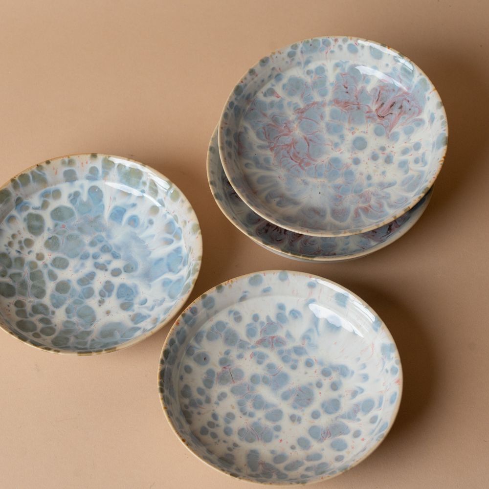 Stoneware Bowl with Blue Reactive Glaze bowl Creative Co-op (DYA)