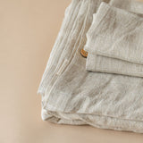 Linen Grid Print Duvet Cover Set - Beige duvet cover set Indaba