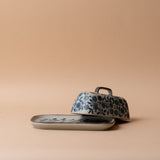 Stoneware Calendula Butter Dish