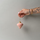 Handmade Paper Mache Ornament  - Diamond Shape