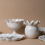 Trifle Bowl with Ruffle Edge bowl Coton Colors (Faire)