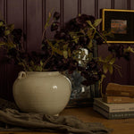 Ivory Glazed Pot 0-a-VINTAGE-pot Luxe B Co (Faire)