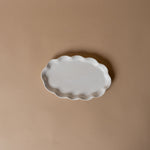 Organic Ruffle Edge Stoneware Serving Platter Serving Trays Indaba