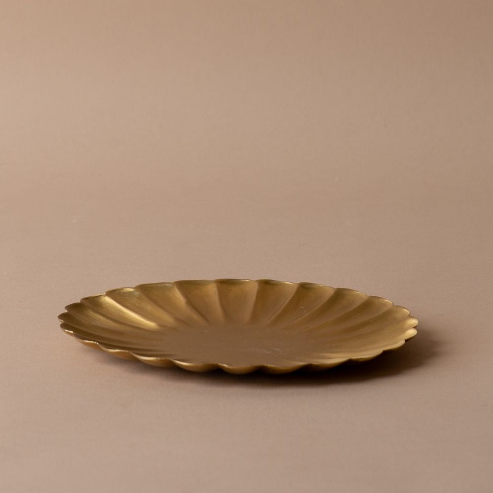 Handmade Brass Petal Dish - Rug & Weave