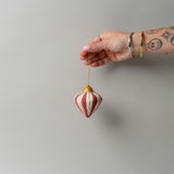 Handmade Paper Mache Ornament  - Diamond Shape