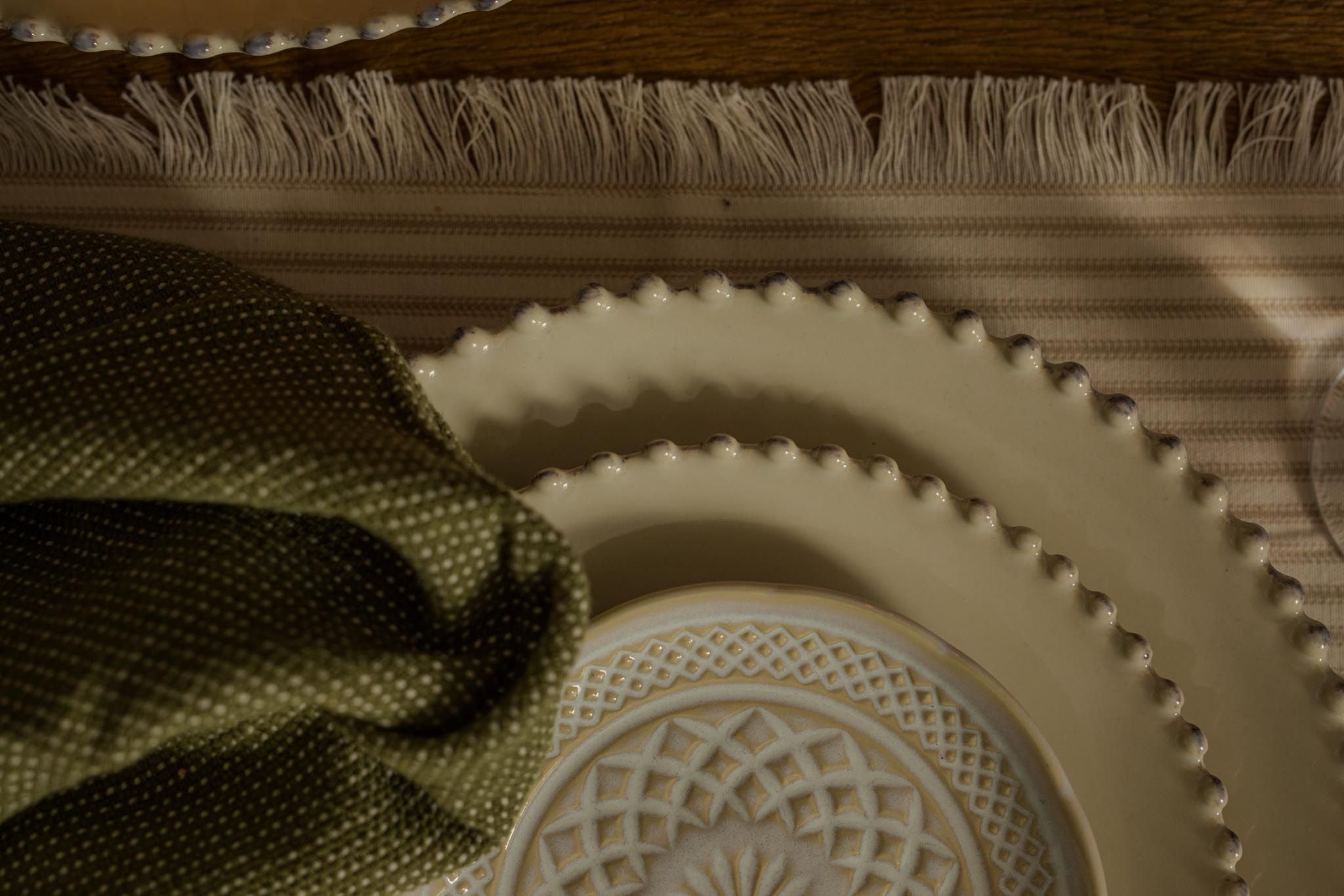 Ticking Stripe Placemat Set placemat set Indaba