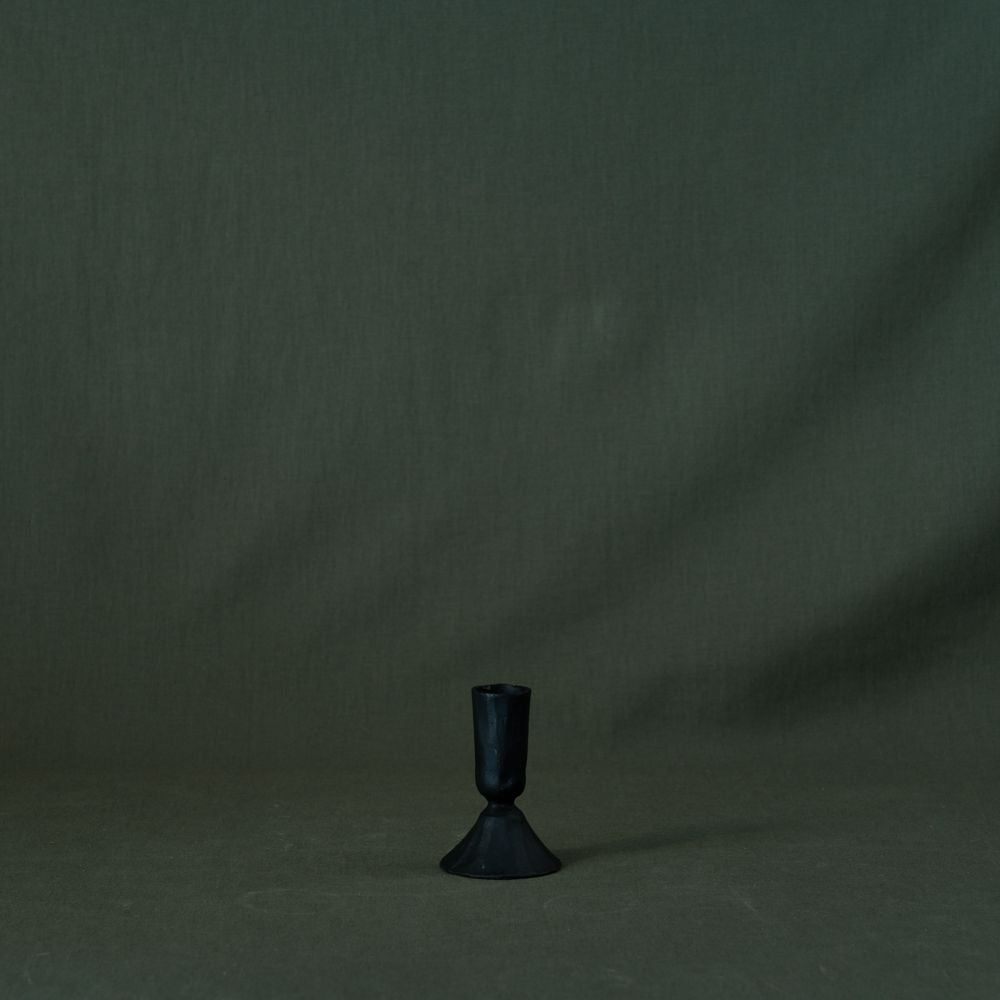 Forged Iron Candlestick Holder - Black candle holder Bohemia Design (Faire)