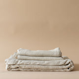 Linen Grid Print Duvet Cover Set - Beige duvet cover set Indaba