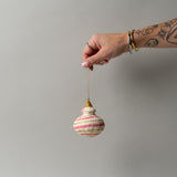 Handmade Paper Mache Ornament  - Curve Shape